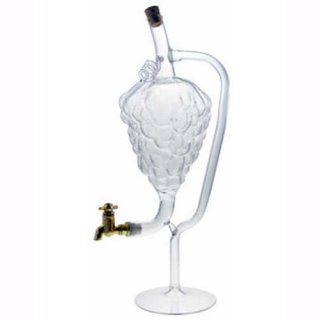 Traube mit Ständer&Hahn 500ml weiß MGB