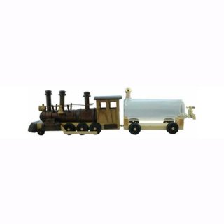 Lokomotive braun mit Glastank 500ml